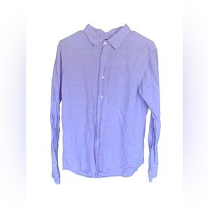 Banana republic purple linen button down